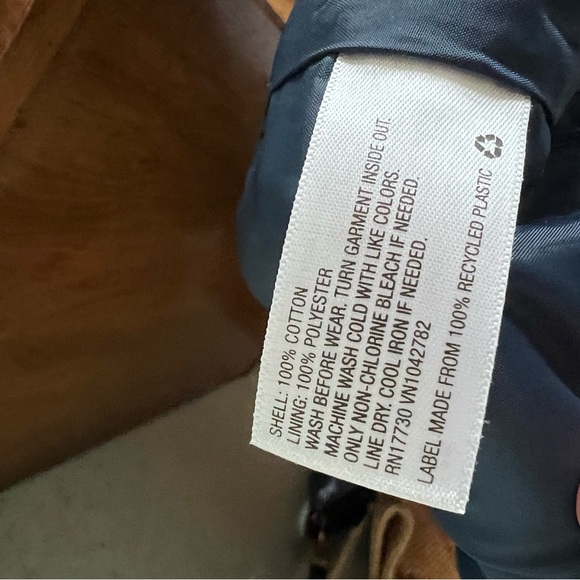 Cat & Jack cotton chambray kids jacket, size 14 - Picture 4 of 4